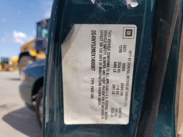 BUICK CENTURY LI 1999 with VIN 2G4WY52M2X1490967 - Photo from auction