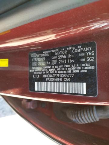 Photo 10 from auction – 2015 HYUNDAI GENESIS 5. with VIN KMHGN4JF2FU085222