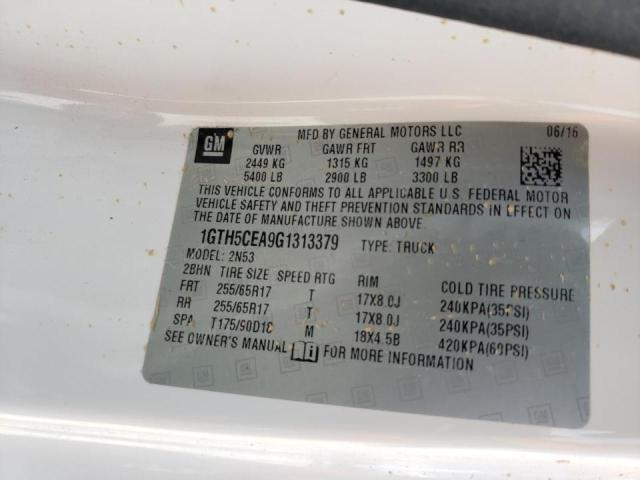 Photo 10 from auction – 2016 GMC CANYON SLE with VIN 1GTH5CEA9G1313379