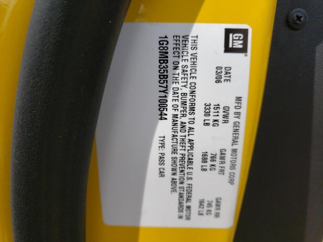Photo 10 from auction – 2007 SATURN SKY with VIN 1G8MB35B57Y100544