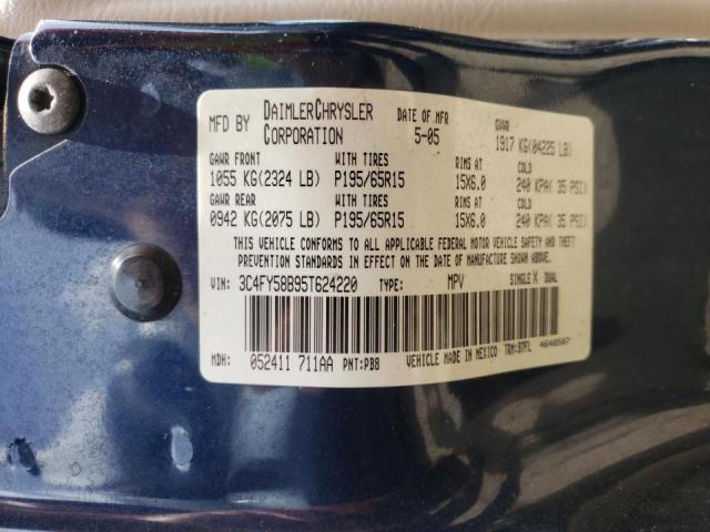 Photo 10 from auction – 2005 CHRYSLER PT CRUISER with VIN 3C4FY58B95T624220