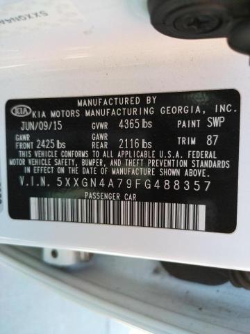 Photo 10 from auction – 2015 KIA OPTIMA EX with VIN 5XXGN4A79FG488357