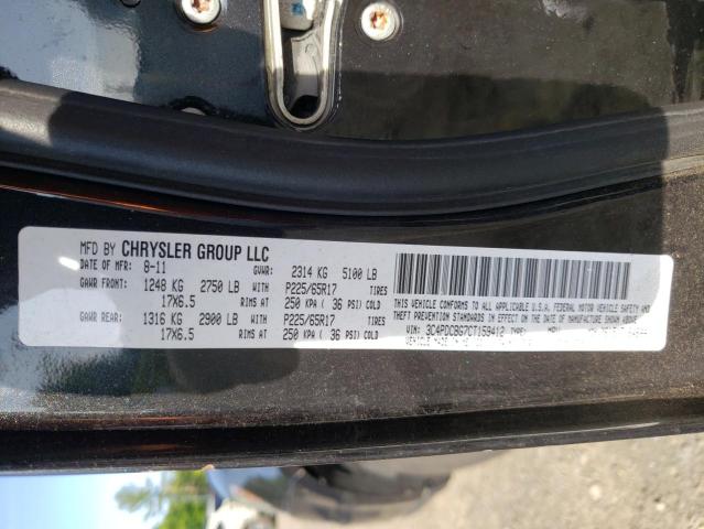 DODGE JOURNEY SX 2012 with VIN 3C4PDCBG7CT159412 - Photo from auction