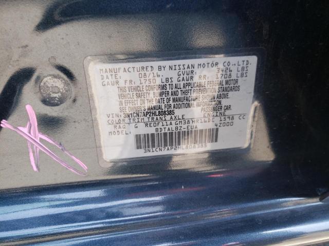 Photo 10 from auction – 2017 NISSAN VERSA S with VIN 3N1CN7AP2HL808385