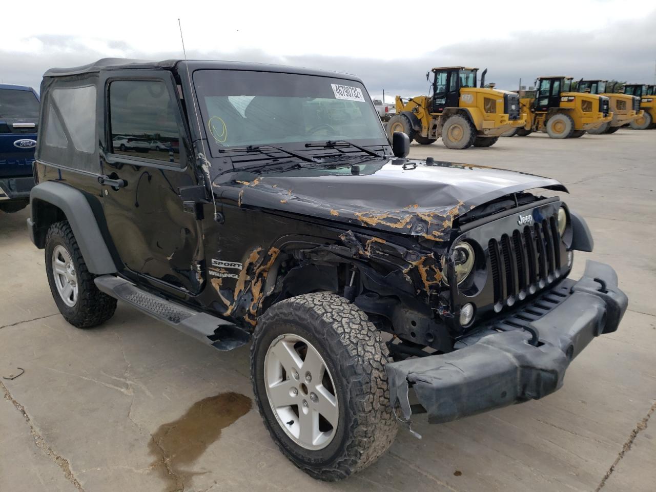 JEEP WRANGLER S 2016 with VIN 1C4AJWAG0GL322386 - Photo from auction