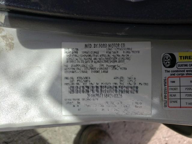 Photo 10 from auction – 2008 FORD FUSION SE with VIN 3FAHP07158R210236