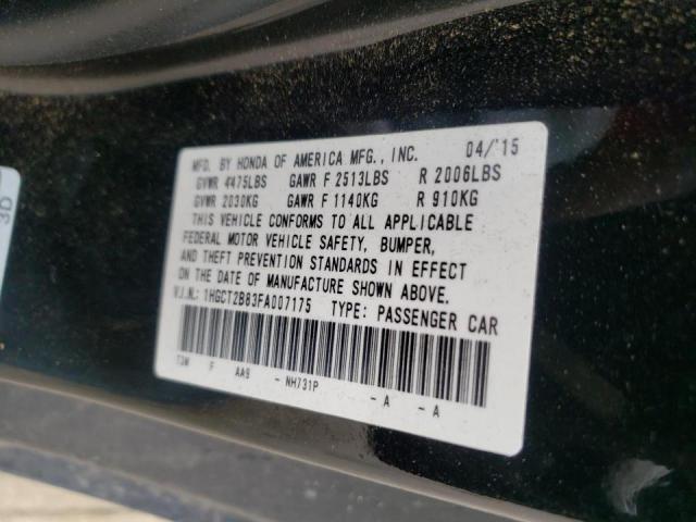 Photo 10 from auction – 2015 HONDA ACCORD EXL with VIN 1HGCT2B83FA007175