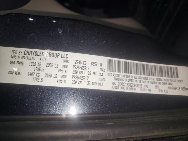 Photo 10 from auction – 2014 CHRYSLER TOWN & COU with VIN 2C4RC1BG8ER343215