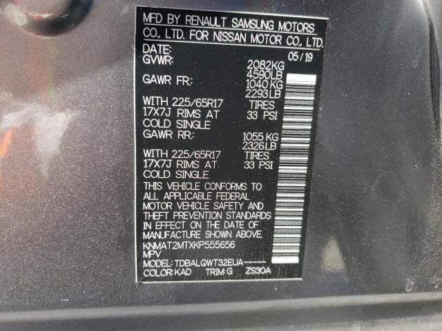 Photo 10 from auction – 2019 NISSAN ROGUE S with VIN KNMAT2MTXKP555656
