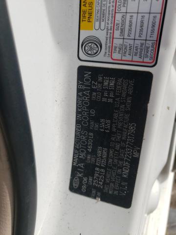 Photo 10 from auction – 2007 KIA SPORTAGE E with VIN KNDJF723377317985
