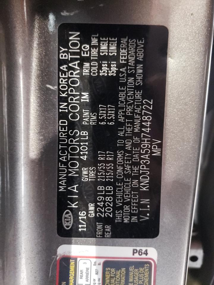 Photo 10 from auction – 2017 KIA SOUL + with VIN KNDJP3A59H7448722