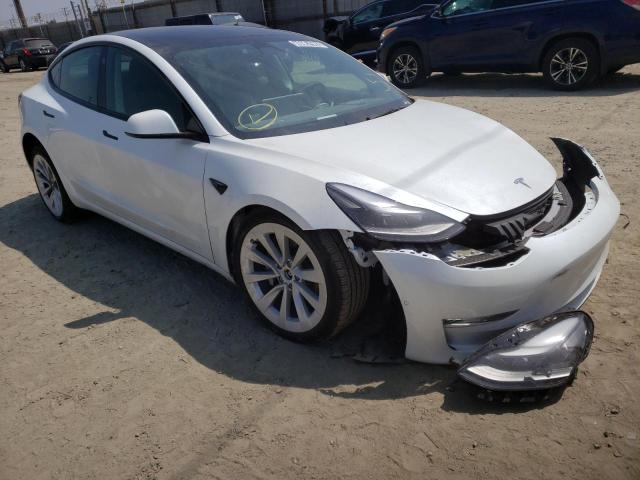 TESLA MODEL 3 2022 with VIN 5YJ3E1EB6NF145373 - Photo from auction