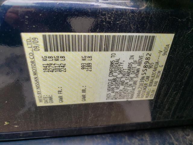 Photo 10 from auction – 2009 NISSAN ALTIMA 2.5 with VIN 1N4AL21E39N558982