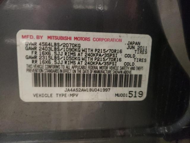 Photo 10 from auction – 2011 MITSUBISHI OUTLANDER with VIN JA4AS2AW1BU041997