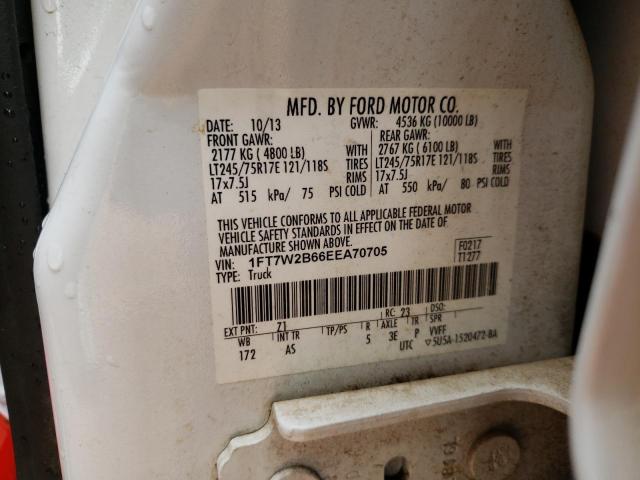 Photo 10 from auction – 2014 FORD F250 SUPER with VIN 1FT7W2B66EEA70705