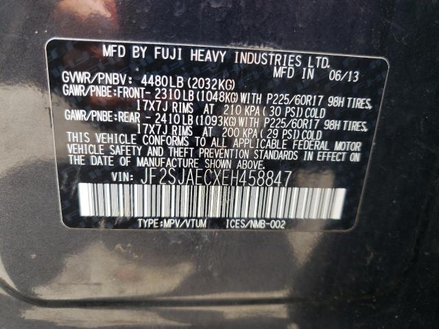 Photo 10 from auction – 2014 SUBARU FORESTER 2 with VIN JF2SJAECXEH458847