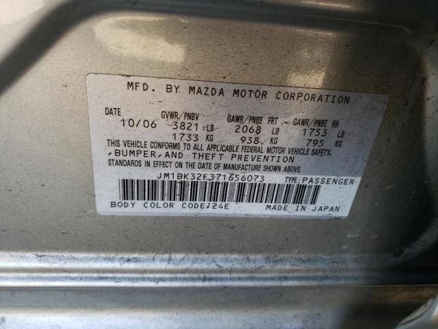 Photo 10 from auction – 2007 MAZDA 3 I with VIN JM1BK32F371656073