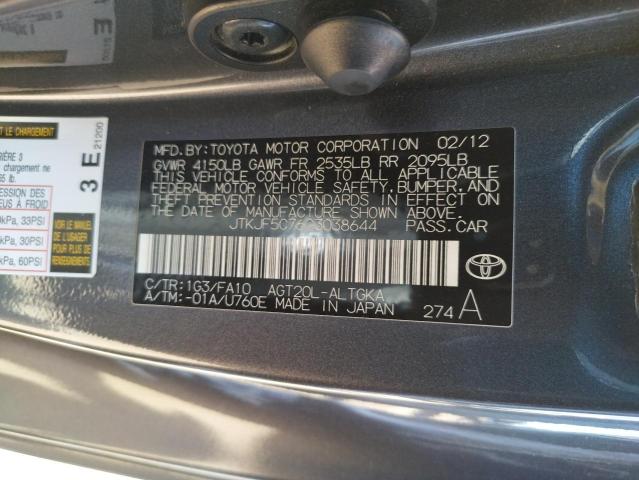 Photo 10 from auction – 2012 TOYOTA SCION TC with VIN JTKJF5C76C3038644