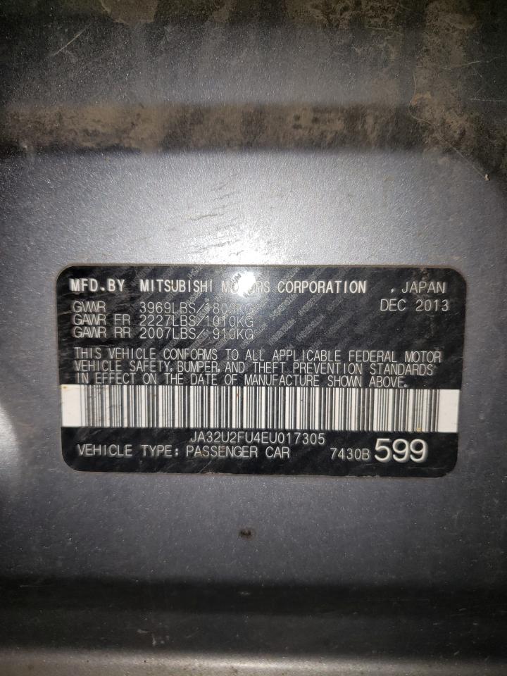 Photo 10 from auction – 2014 MITSUBISHI LANCER ES/ with VIN JA32U2FU4EU017305
