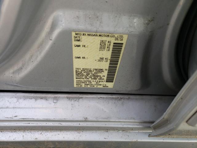 Photo 10 from auction – 2017 NISSAN ALTIMA 2.5 with VIN 1N4AL3AP0HC122897