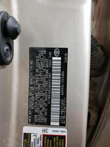 Photo 1 from auction – 2008 TOYOTA CAMRY HYBR with VIN 4T1BB46K28U047985