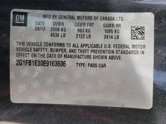 Photo 10 from auction – 2014 CHEVROLET CAMARO LT with VIN 2G1FB1E30E9163606