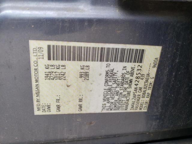 Photo 10 from auction – 2010 NISSAN ALTIMA BAS with VIN 1N4AL2AP5AN428532