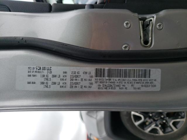 Photo 10 from auction – 2020 JEEP COMPASS TR with VIN 3C4NJDDBXLT214443