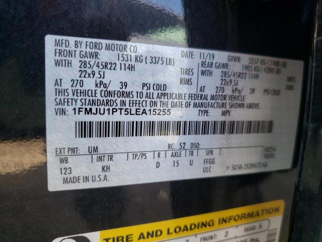 Photo 10 from auction – 2020 FORD EXPEDITION with VIN 1FMJU1PT5LEA15255