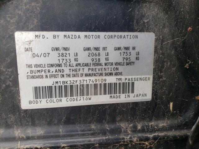 Photo 10 from auction – 2007 MAZDA 3 I with VIN JM1BK32F371749109