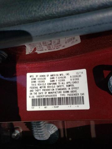 Photo 10 from auction – 2015 HONDA ACCORD LX with VIN 1HGCR2F3XFA080959