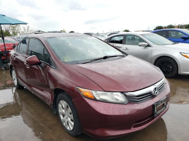 HONDA CIVIC LX 2012 with VIN 2HGFB2F54CH604591 - Photo from auction