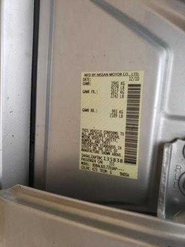 Photo 10 from auction – 2011 NISSAN ALTIMA BAS with VIN 1N4AL2AP3BC135838
