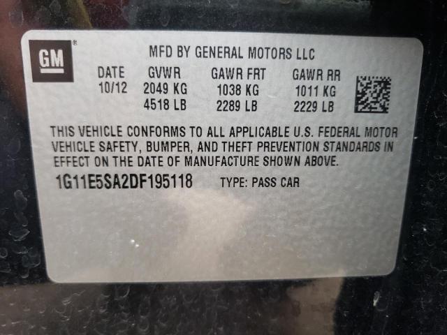 Photo 10 from auction – 2013 CHEVROLET MALIBU 2LT with VIN 1G11E5SA2DF195118