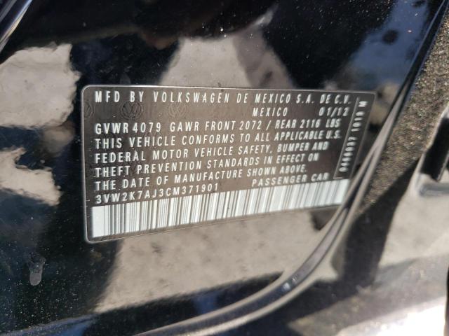 Photo 10 from auction – 2012 VOLKSWAGEN JETTA BASE with VIN 3VW2K7AJ3CM371901