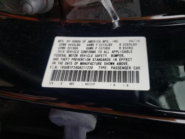 Photo 10 from auction – 2016 ACURA TLX with VIN 19UUB1F34GA011236