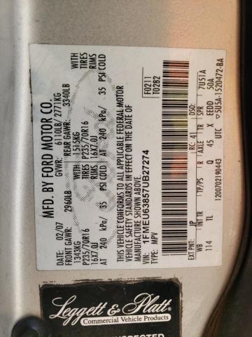 Photo 10 from auction – 2007 FORD EXPLORER X with VIN 1FMEU63857UB27274