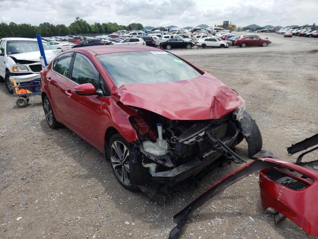 KIA FORTE EX 2014 with VIN KNAFX4A80E5110877 - Photo from auction