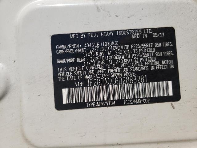 Photo 10 from auction – 2013 SUBARU XV CROSSTR with VIN JF2GPACC6D2883281