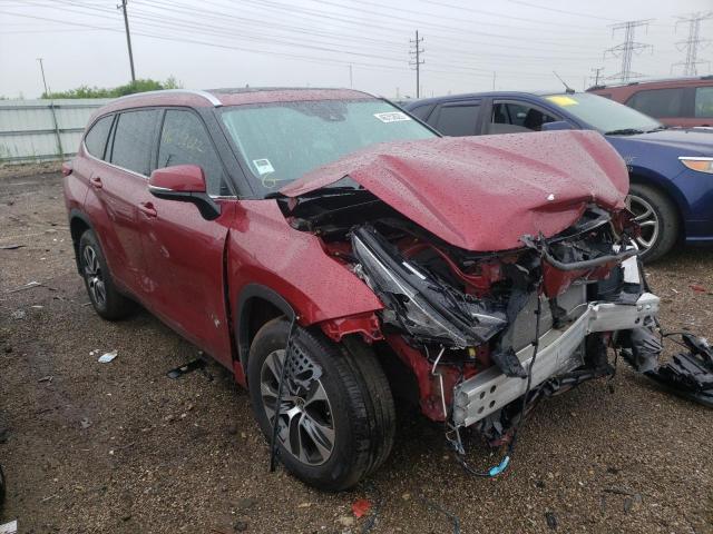 TOYOTA HIGHLANDER 2021 with VIN 5TDGZRBH0MS110013 - Photo from auction