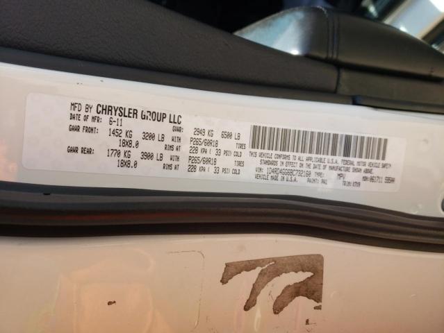 Photo 10 from auction – 2011 DODGE DURANGO CR with VIN 1D4RD4GG6BC732160