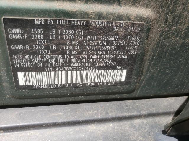 Снимка 10 от търг – 2012 SUBARU OUTBACK 2. с VIN 4S4BRBCC1C3249695