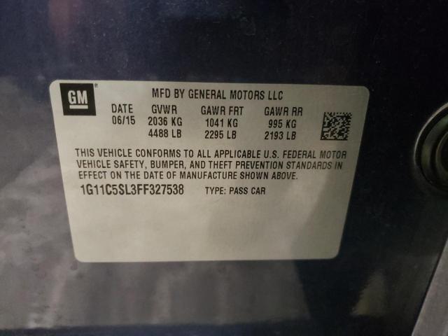 Photo 10 from auction – 2015 CHEVROLET MALIBU 1LT with VIN 1G11C5SL3FF327538