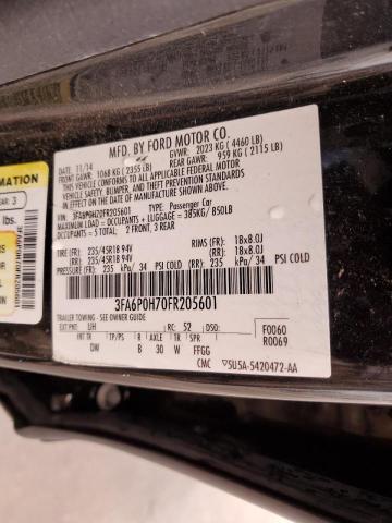 Photo 10 from auction – 2015 FORD FUSION SE with VIN 3FA6P0H70FR205601