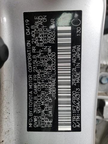 Photo 10 from auction – 2020 TOYOTA COROLLA LE with VIN JTDEPRAE1LJ032230