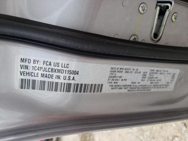 Photo 10 from auction – 2021 JEEP CHEROKEE L with VIN 1C4PJLCBXMD115004