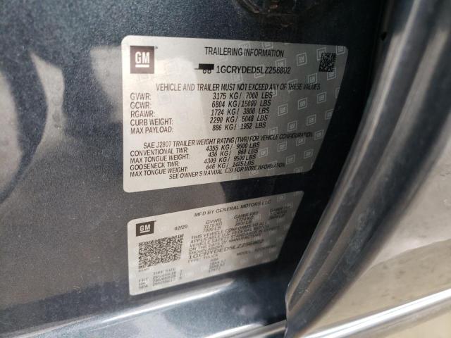 Photo 10 from auction – 2020 CHEVROLET SILVERADO with VIN 1GCRYDED5LZ256802