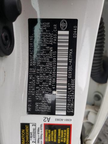 Zdjęcie 10 z aukcji – 2011 TOYOTA AVALON BAS z VIN 4T1BK3DB4BU399115
