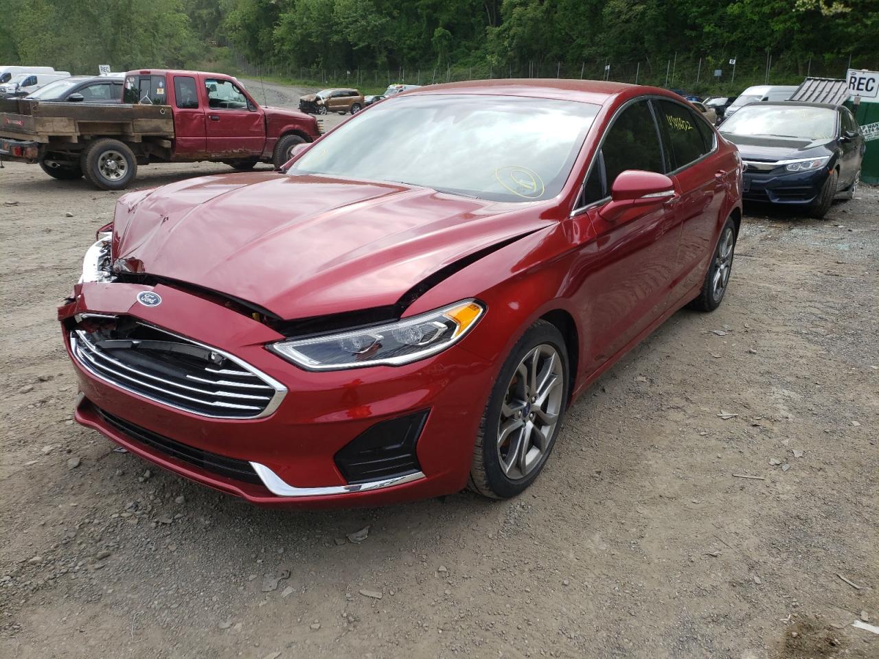 Photo 2 from auction – 2019 FORD FUSION SEL with VIN 3FA6P0CD3KR219919