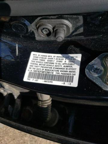 Photo 10 from auction – 2015 HONDA CIVIC LX with VIN 19XFB2F58FE266174